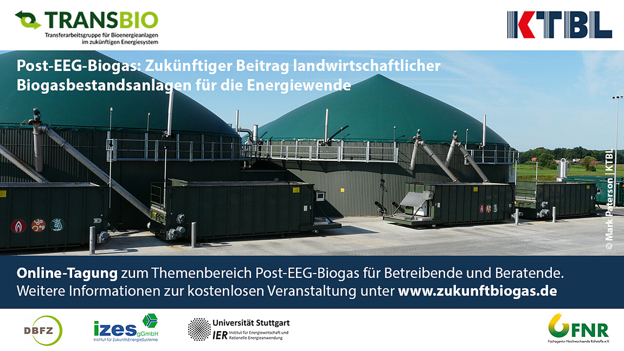 Banner TRANSBIO-Tagung Biogas